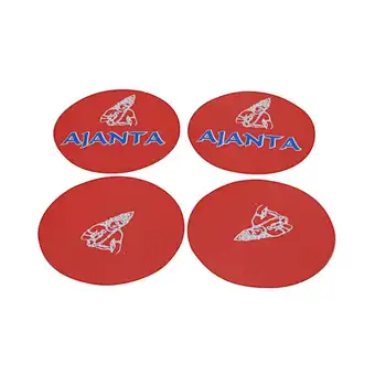 Red Round Absorbent Paper Coasters for Beer/Milk/Wine/Drink